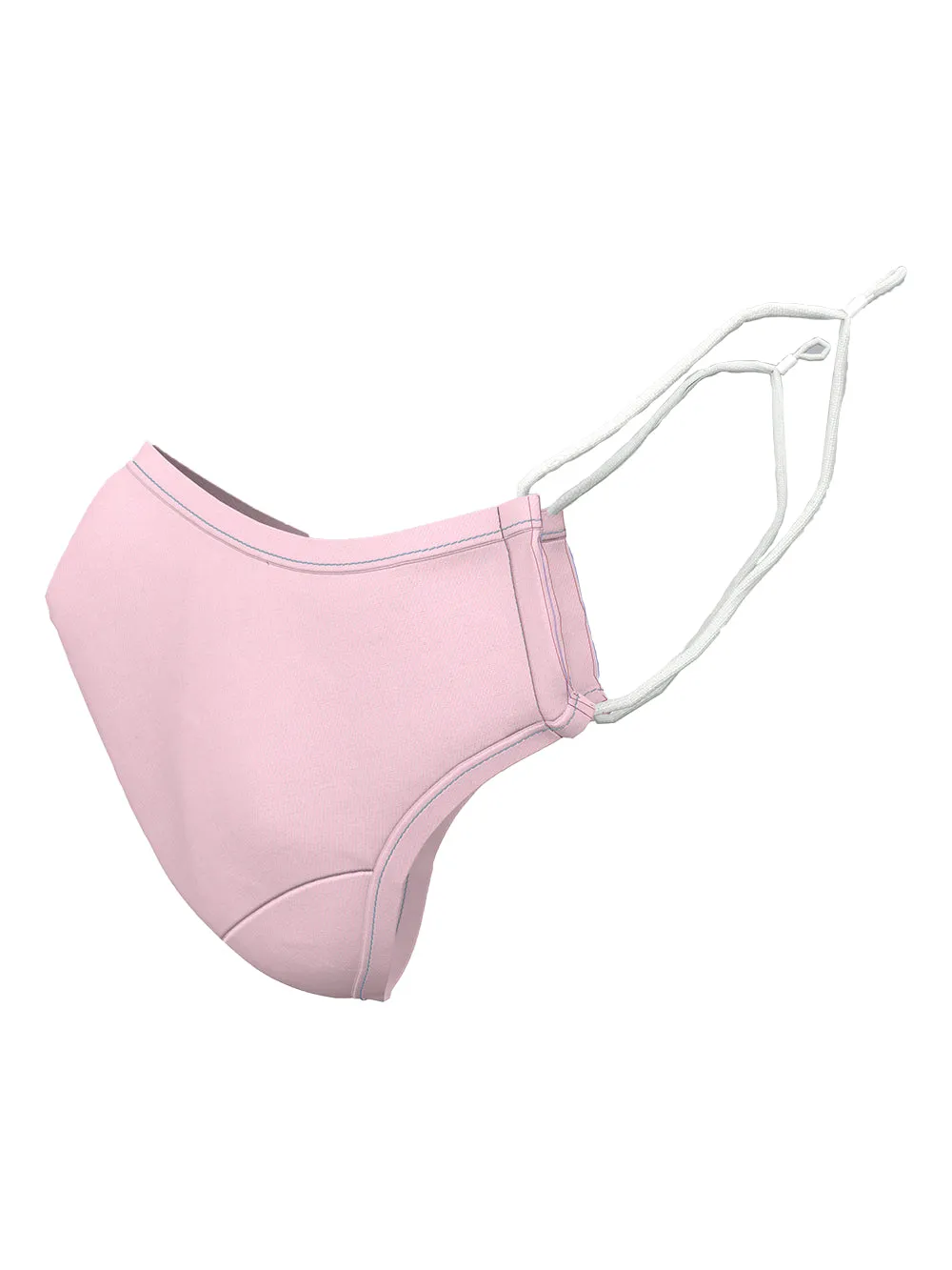 Cotton Twill Pink Face Mask sold by Paul Fredrick product image thumbnail 2