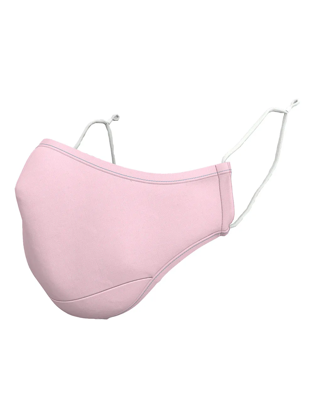 Cotton Twill Pink Face Mask sold by Paul Fredrick product image thumbnail 3