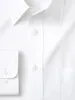 Slim Fit Superfine Egyptian Cotton Solid Color Straight Collar Dress Shirt - White sold by Paul Fredrick