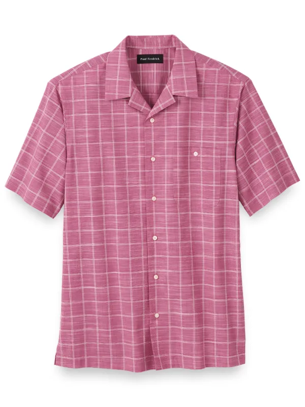 Cotton Windowpane Casual Shirt sold by Paul Fredrick
