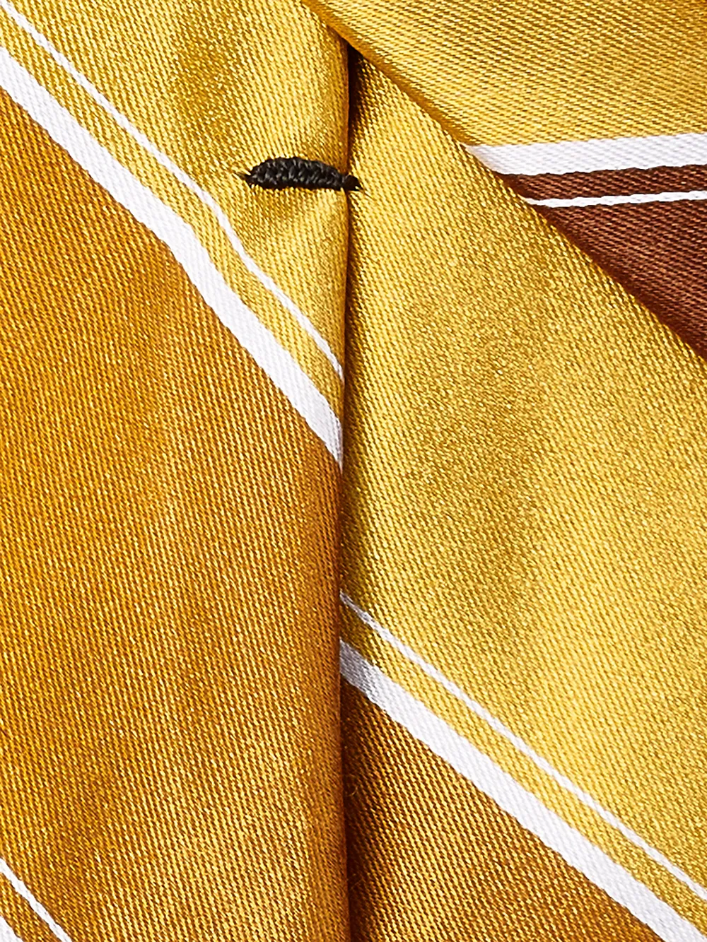 Stripe Woven Silk Tie - Gold Multi sold by Paul Fredrick product image thumbnail 4