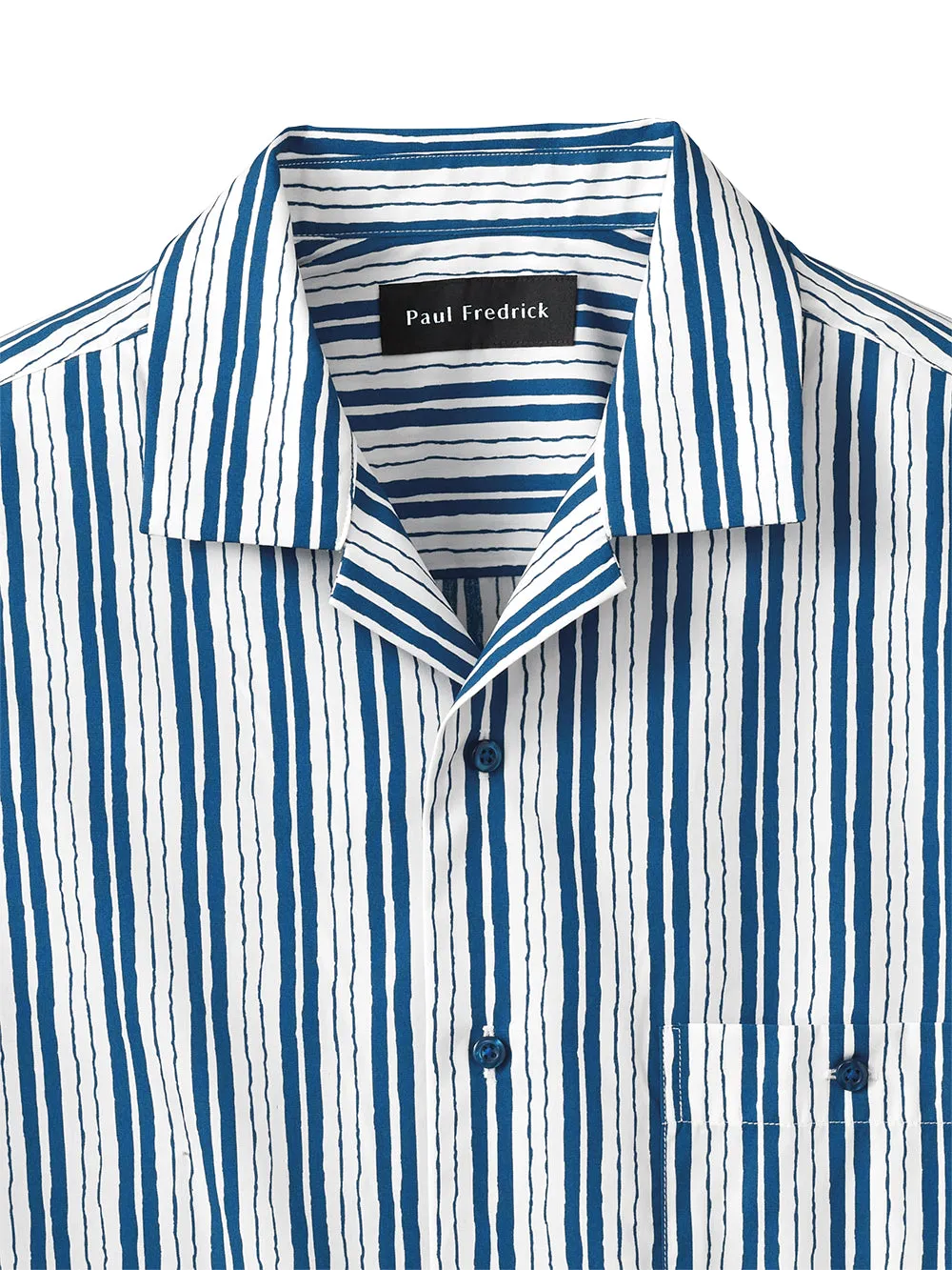 Cotton Stripe Print Casual Shirt sold by Paul Fredrick product image thumbnail 2