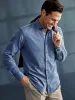 Cotton Blend Button Front Polo - Green sold by Paul Fredrick