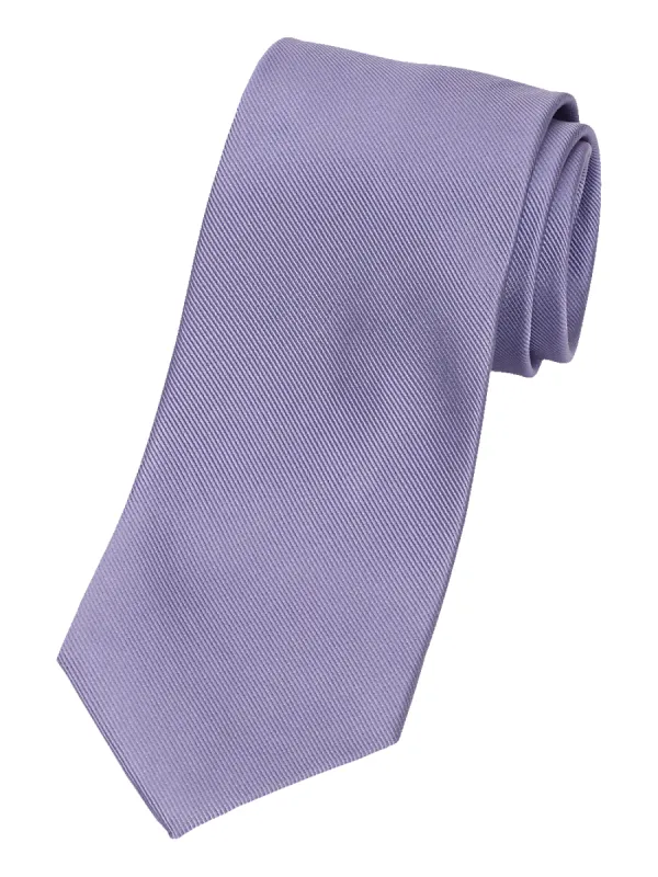 Solid Twill Woven Silk Tie - Lavender sold by Paul Fredrick