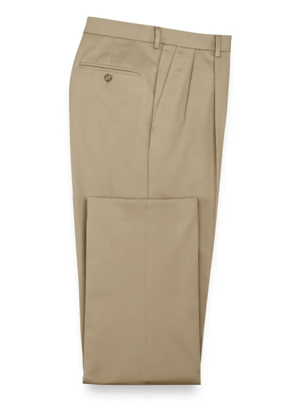 Impeccable Cotton Chino Pants - Khaki sold by Paul Fredrick