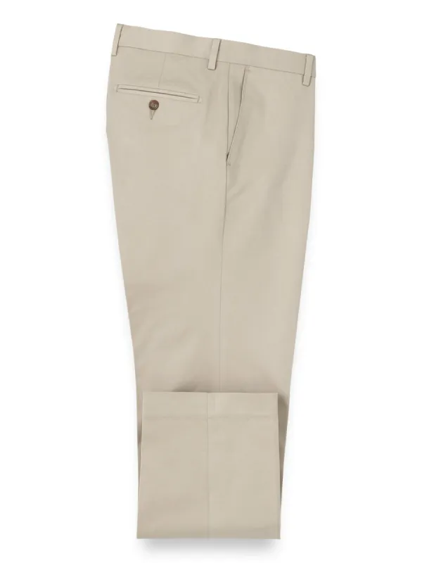 Cotton Stretch Twill Flat Front Pants sold by Paul Fredrick