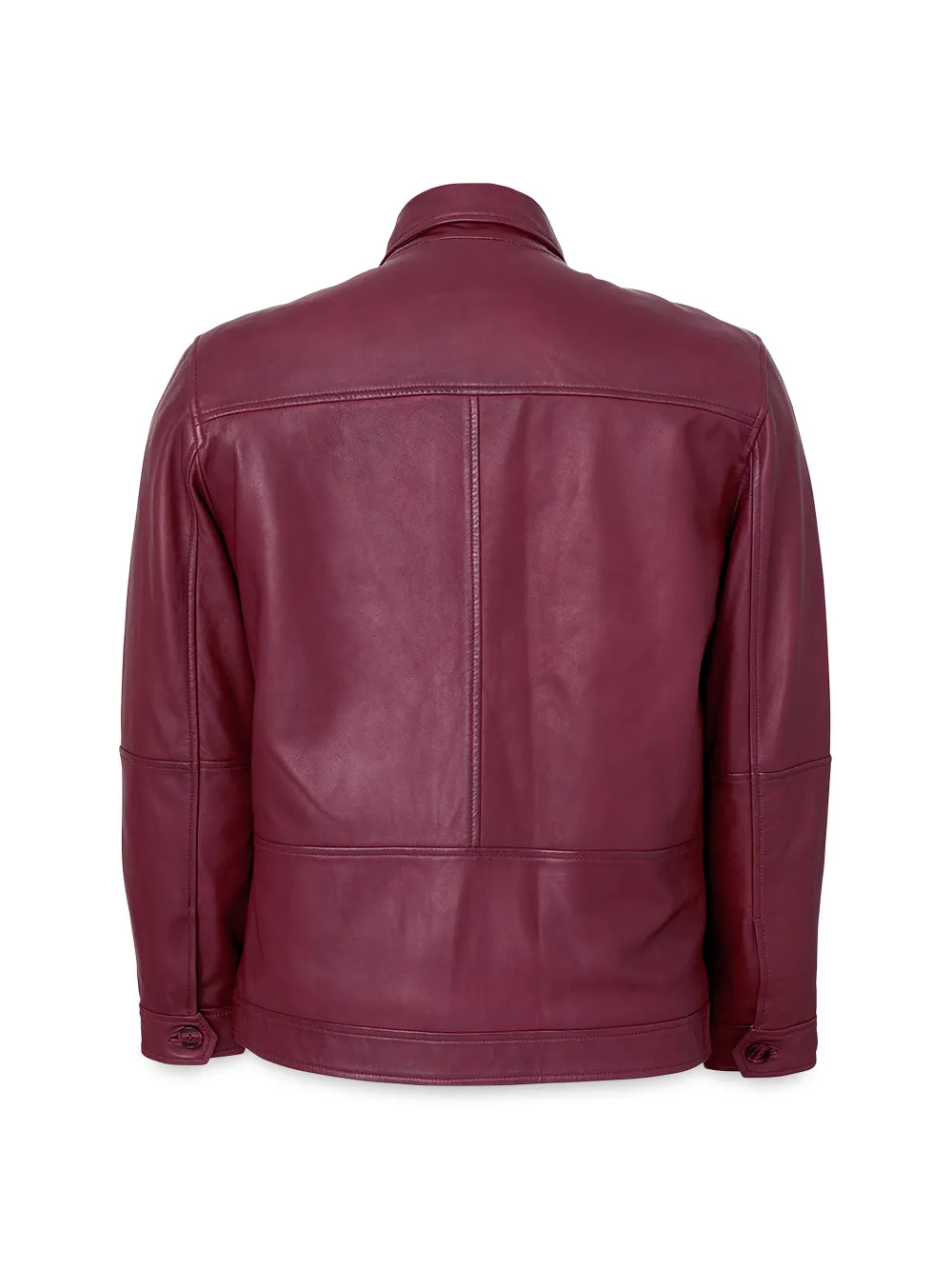 Leather Bomber Jacket sold by Paul Fredrick product image thumbnail 5