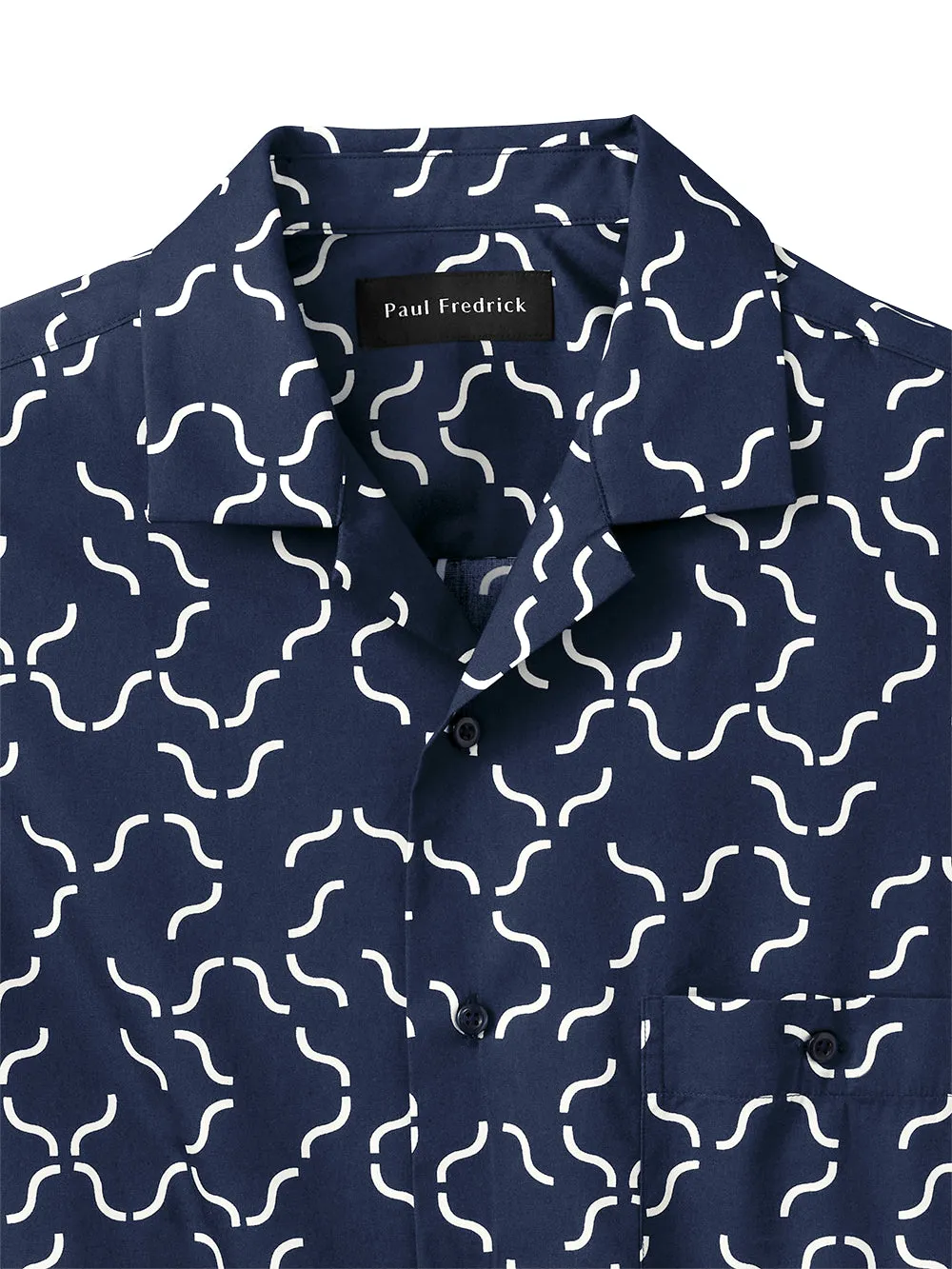 Cotton Deco Print Casual Shirt sold by Paul Fredrick product image thumbnail 2