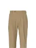 Wool Flannel Pleated Pants - Camel sold by Paul Fredrick