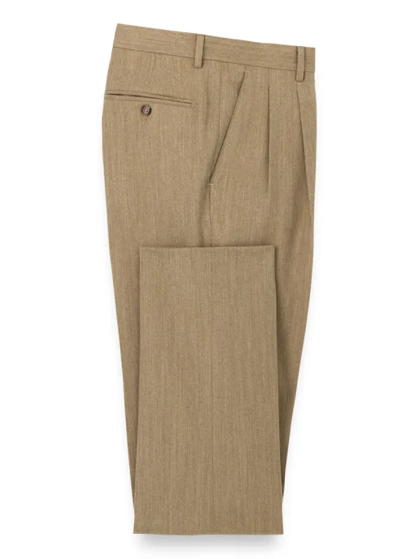 Wool Flannel Pants - Camel sold by Paul Fredrick