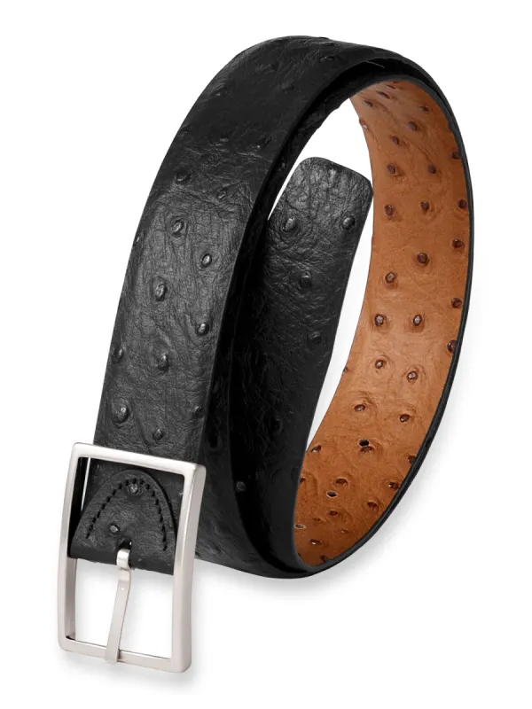 Ostrich Embossed Reversible Belt sold by Paul Fredrick