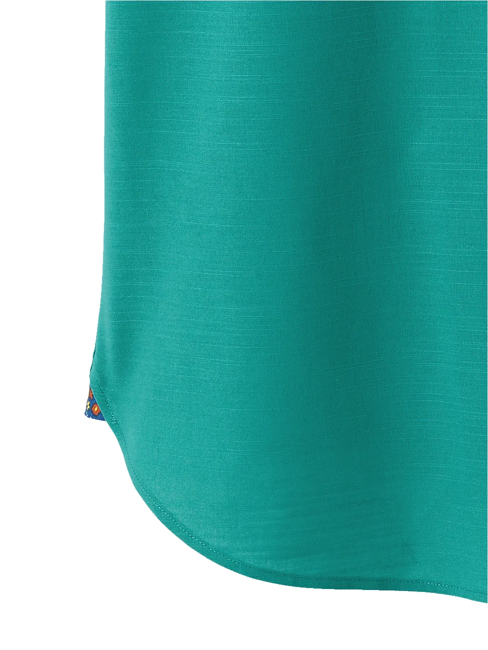 Cotton Solid Casual Shirt With Contrast Trim - Green sold by Paul Fredrick product image thumbnail 3