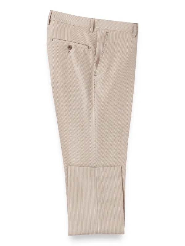 Pinstripe Pants - Tan Stripe sold by Paul Fredrick