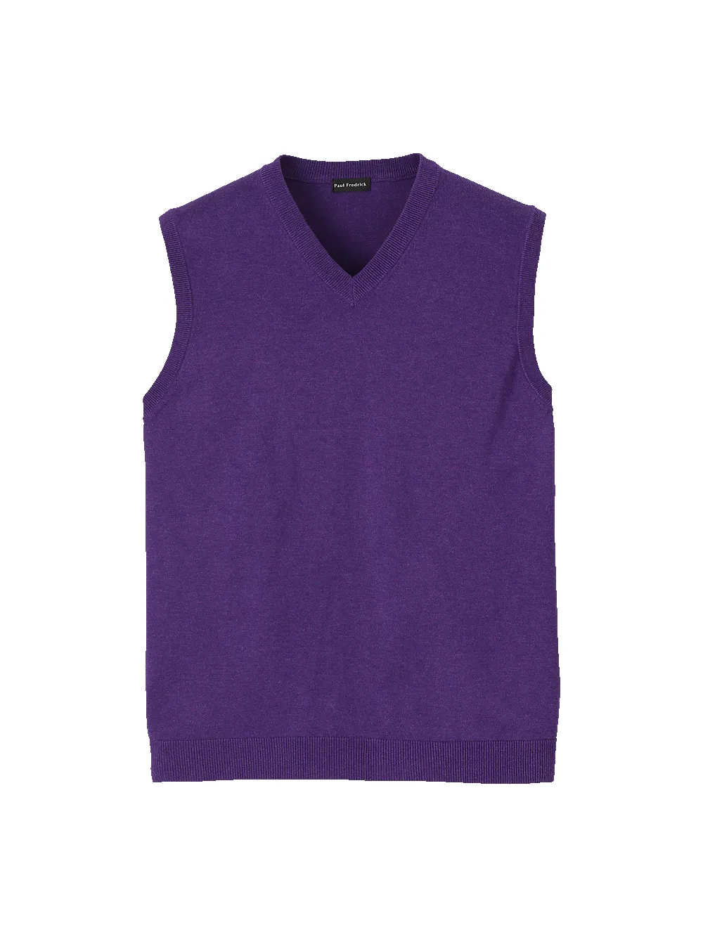 Supima Cotton Vest - Purple sold by Paul Fredrick