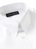 Pure Cotton Pinpoint Solid Color Snap Tab Collar Dress Shirt - White sold by Paul Fredrick