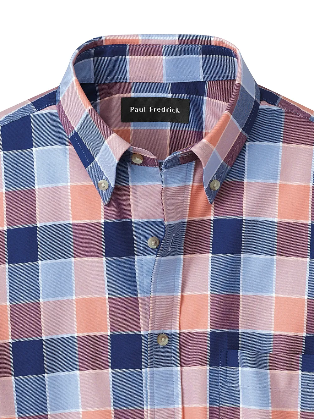 Cotton Buffalo Plaid Casual Shirt sold by Paul Fredrick product image thumbnail 2