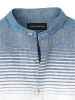 Linen Horizontal Stripe Casual Shirt - Orange/blue sold by Paul Fredrick