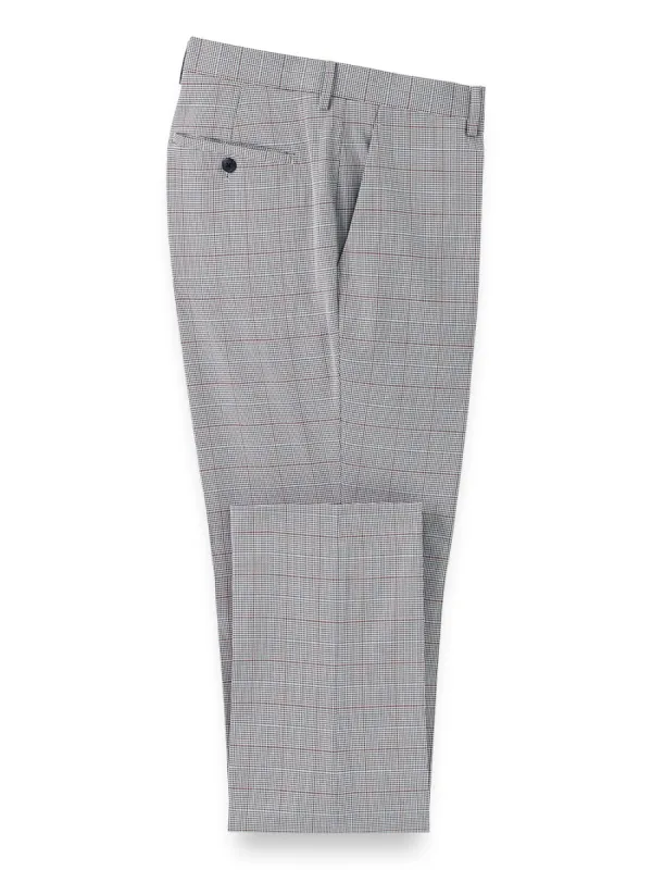 Microfiber Houndstooth Flat Front Pants sold by Paul Fredrick