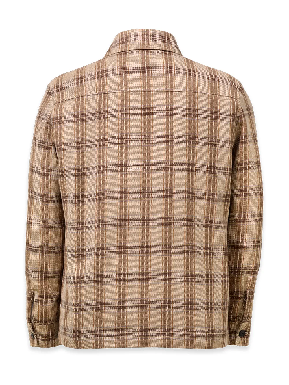 Wool Blend Plaid Shirt Jacket sold by Paul Fredrick product image thumbnail 2