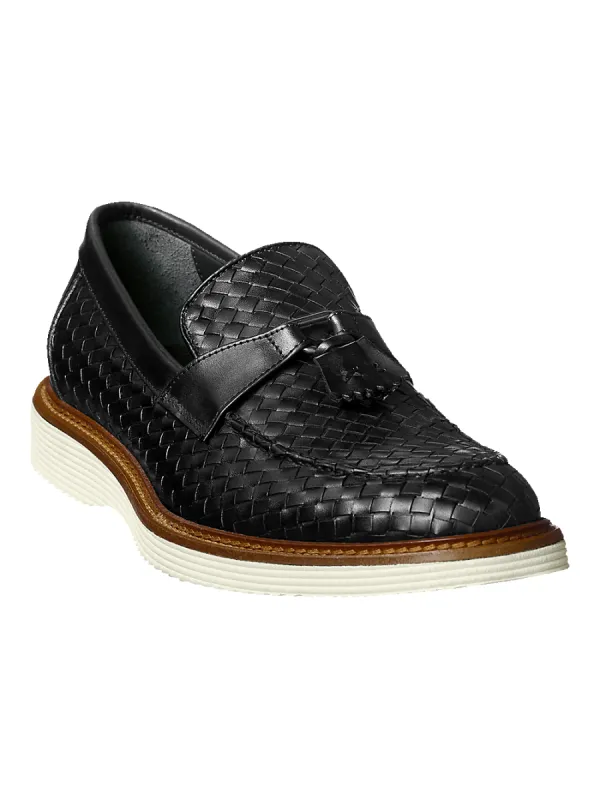 Jasper Tassel Loafer - Black sold by Paul Fredrick