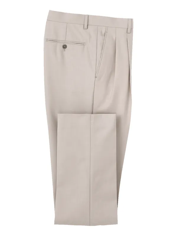Travel Pleated Pants - Light Grey sold by Paul Fredrick