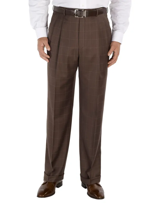 Wool Pleated Suit Pants | Clearance sold by Paul Fredrick