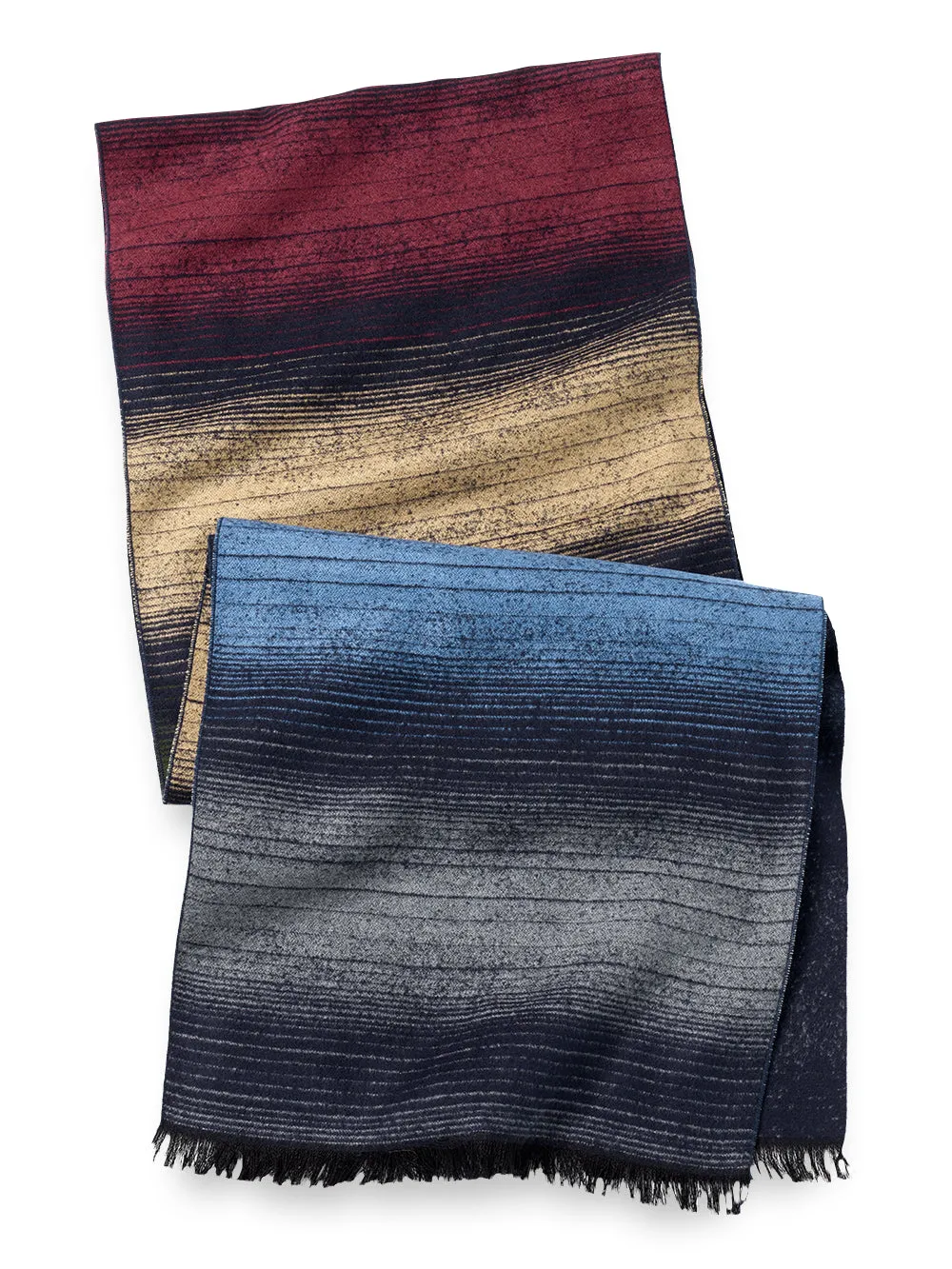 Bold Stripe Brushed Silk Scarf sold by Paul Fredrick