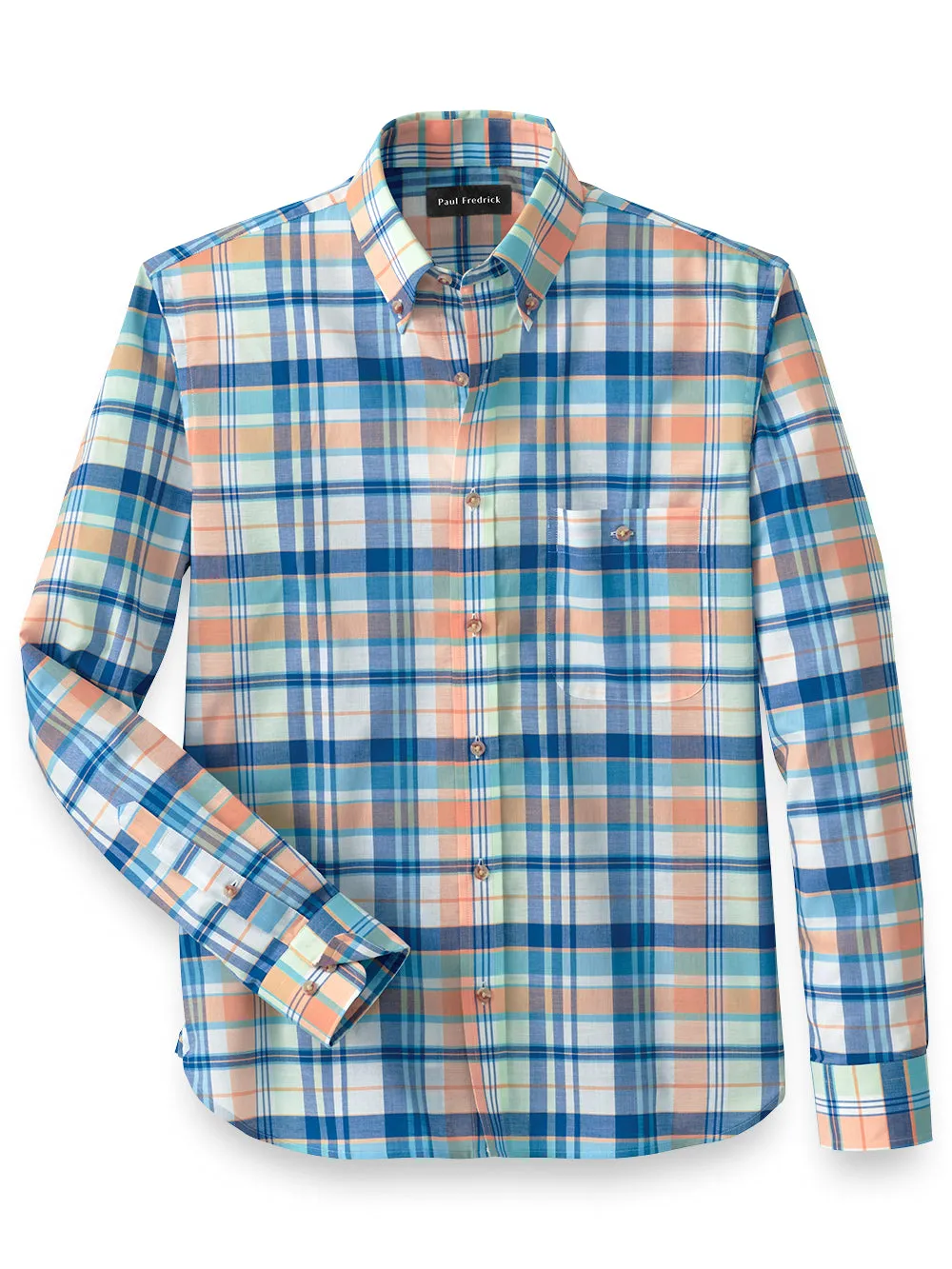 Cotton Madras Plaid Casual Shirt sold by Paul Fredrick