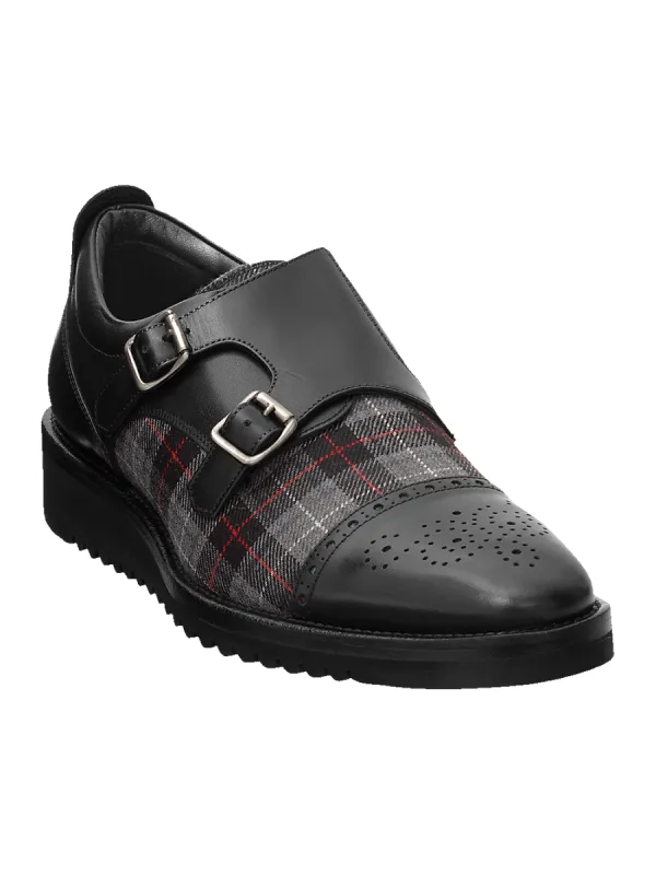 Foster Hybrid Monk Strap - Black Multi sold by Paul Fredrick
