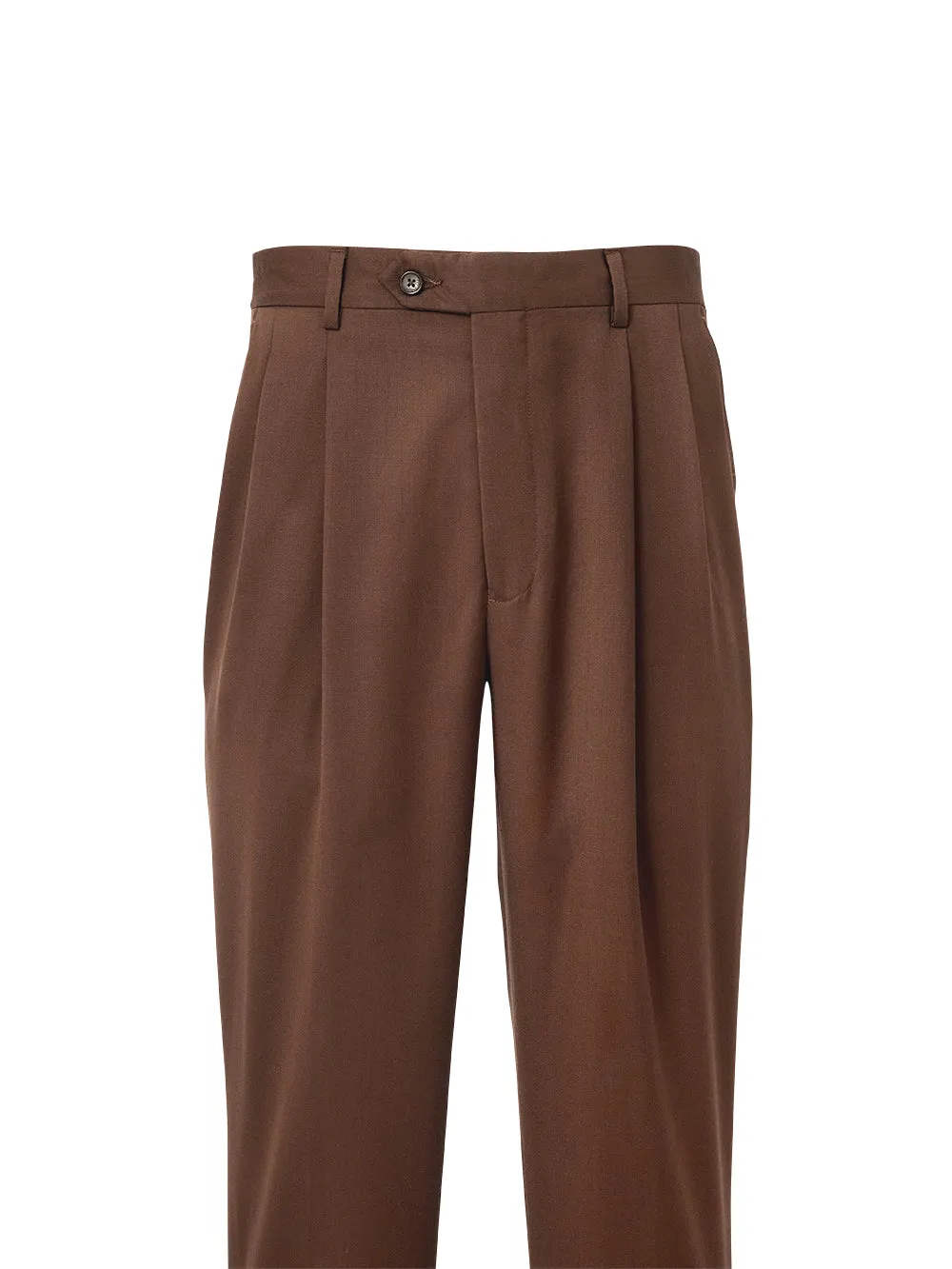 Wool Gabardine Pleated Pants sold by Paul Fredrick product image thumbnail 2