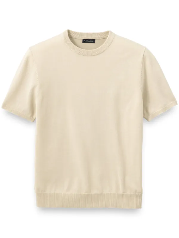 Supima Cotton Crew Neck Sweater | Clearance sold by Paul Fredrick