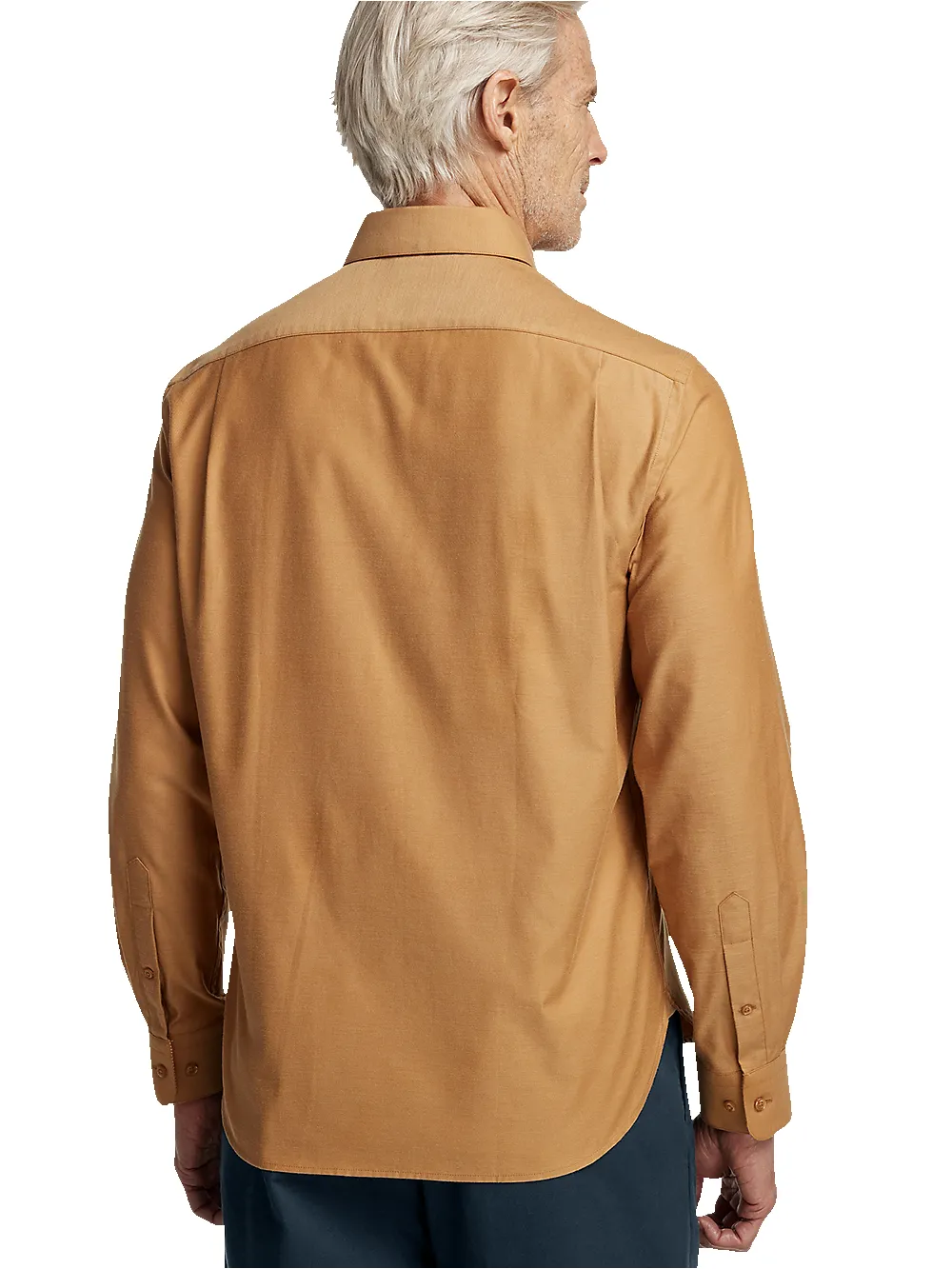 Cotton Solid Casual Shirt - Light Rust sold by Paul Fredrick product image thumbnail 5