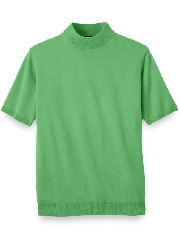 Cotton Mock Neck Sweater sold by Paul Fredrick