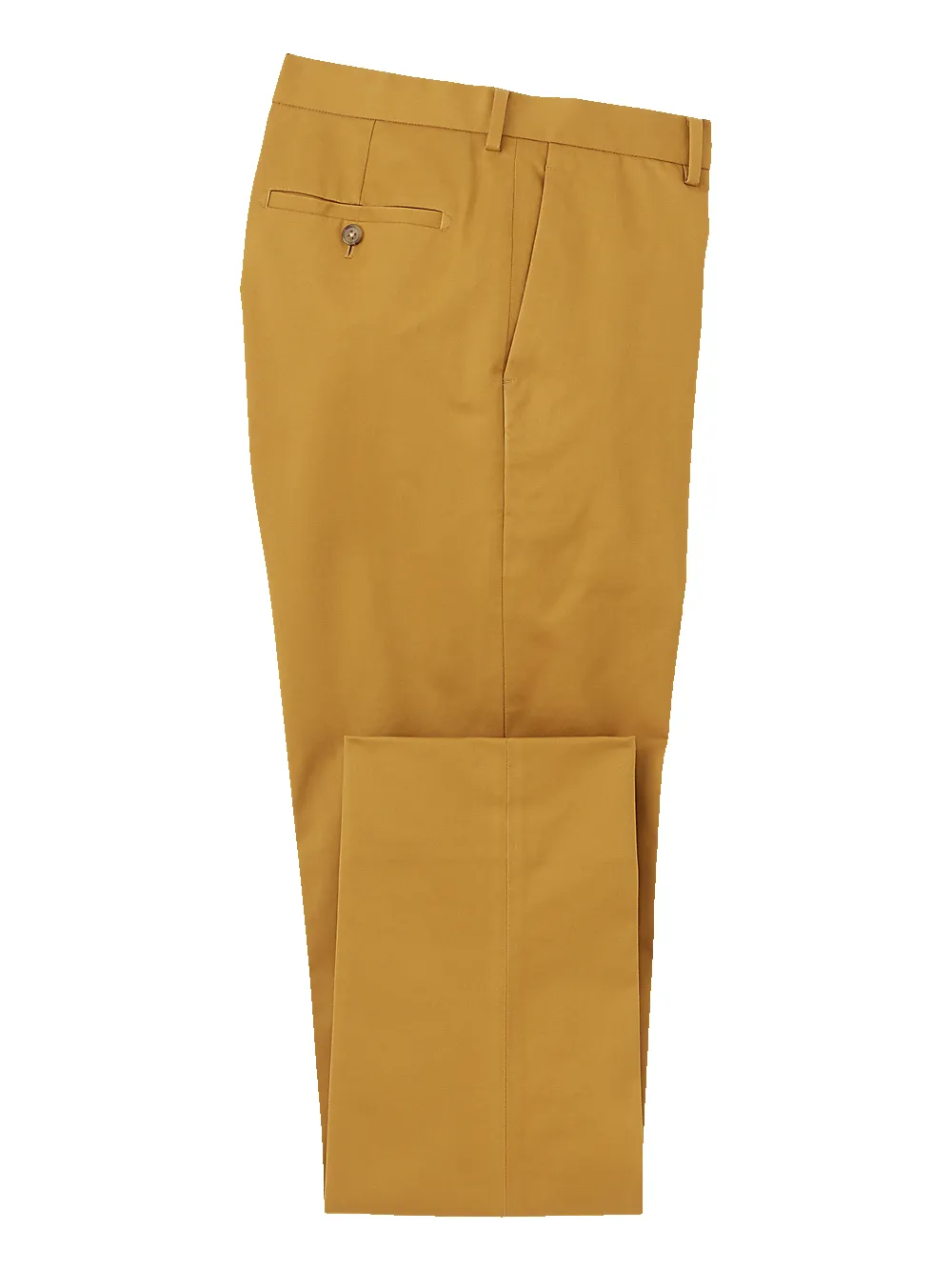 Non-Iron Cotton Stretch Twill Pant - Dark Gold sold by Paul Fredrick