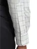 Non-Iron Cotton Windowpane Dress Shirt With Contrast Trim - Black sold by Paul Fredrick
