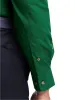 Non-Iron Cotton Solid Dress Shirt With Contrast Trim - Green sold by Paul Fredrick