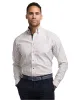 Non-Iron Cotton Stripe Dress Shirt With Contrast Trim - Red/green sold by Paul Fredrick
