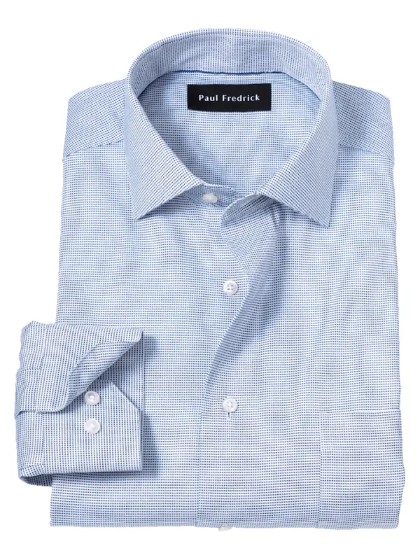 Comfort Stretch Non-Iron Solid Dress Shirt - Cobalt sold by Paul Fredrick