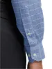 Comfort Stretch Non-Iron Check Dress Shirt - Cobalt sold by Paul Fredrick