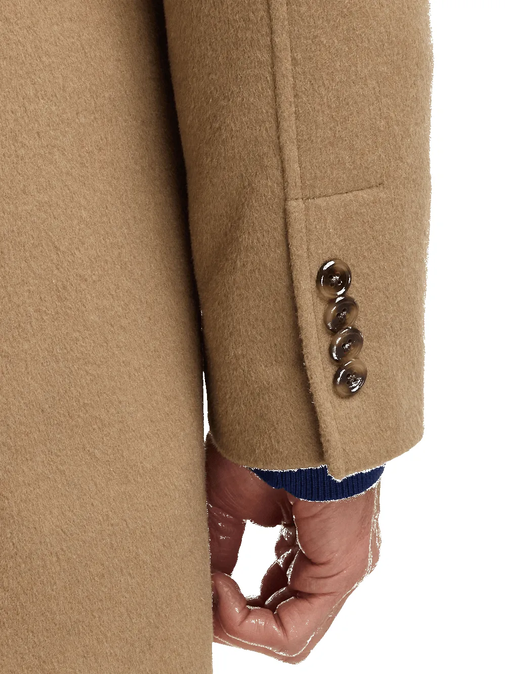 Wool Blend Topcoat - Camel sold by Paul Fredrick product image thumbnail 4