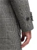 Wool Blend Plaid Double Breasted Topcoat - Black/white sold by Paul Fredrick