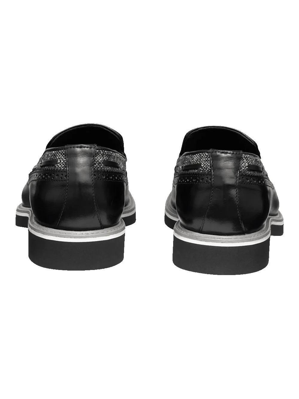 Mitchell Tassel Loafer - Black/grey sold by Paul Fredrick product image thumbnail 4