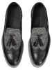 Mitchell Tassel Loafer - Black/grey sold by Paul Fredrick