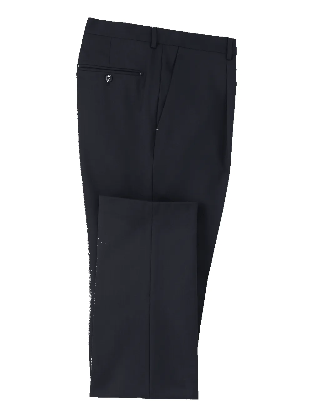 Wool Single Pleat Pants - Navy sold by Paul Fredrick