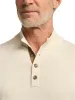 Supima Cotton Four Button Mock Neck Sweater - Ivory sold by Paul Fredrick