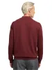 Supima Cotton Four Button Mock Neck Sweater - Burgundy sold by Paul Fredrick