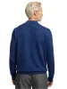 Supima Cotton Four Button Mock Neck Sweater - Dark Blue sold by Paul Fredrick