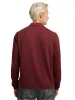 Supima Cotton Button Front Polo - Burgundy sold by Paul Fredrick
