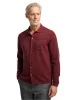 Supima Cotton Button Front Polo - Burgundy sold by Paul Fredrick