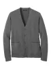 Supima Cotton Button Front Cardigan - Medium Grey sold by Paul Fredrick
